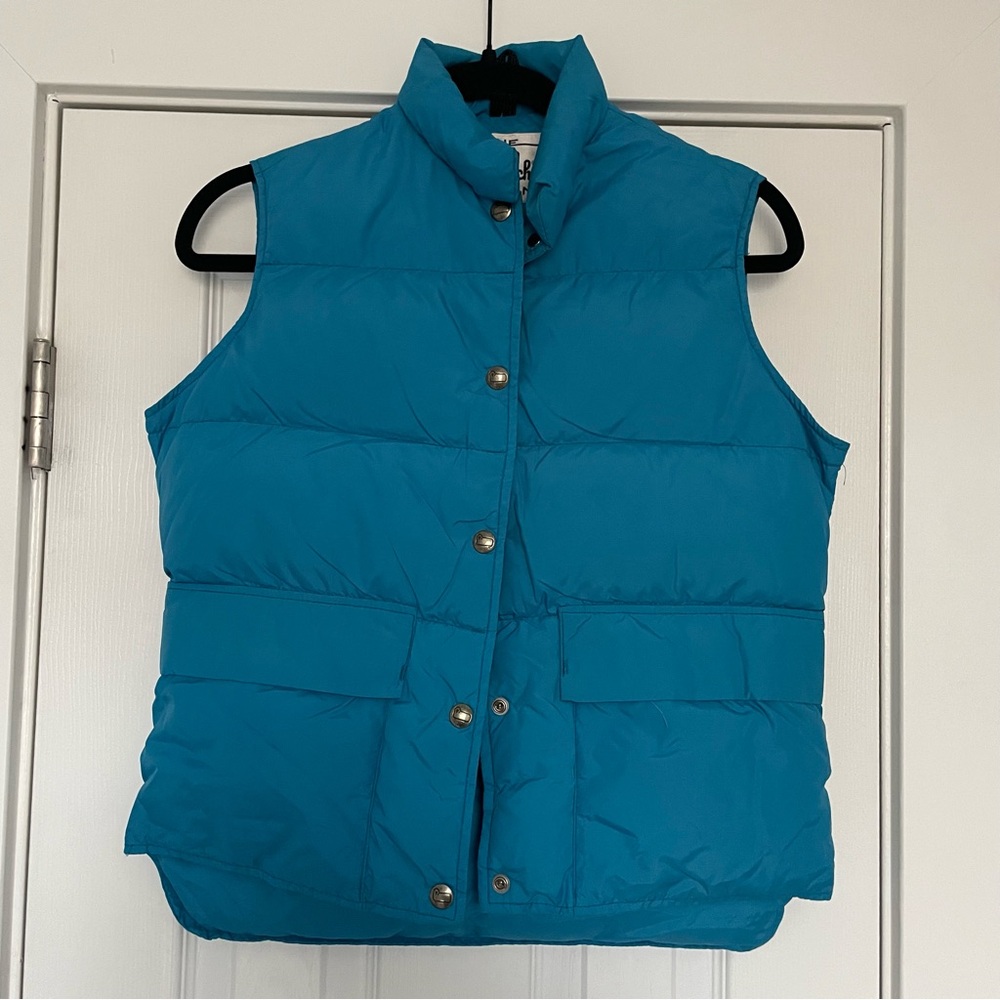 Woolrich 80’s USA Vintage Nylon Down Puffer Vest Sporty S